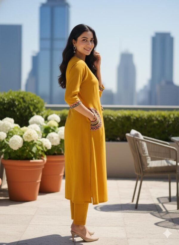 WhatsApp Image 2026-07-18 at 10.09.28 PM Yellow Color Kurti & Suit Set for Women