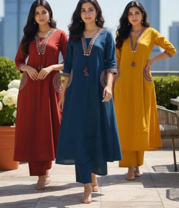WhatsApp Image 2026-07-18 at 10.09.33 PM Red Color Kurti & Suit Set for Women