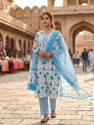 WhatsApp Image 2026-07-18 at 4.59.45 PM Sky Blue Cotton Suit Set for Women